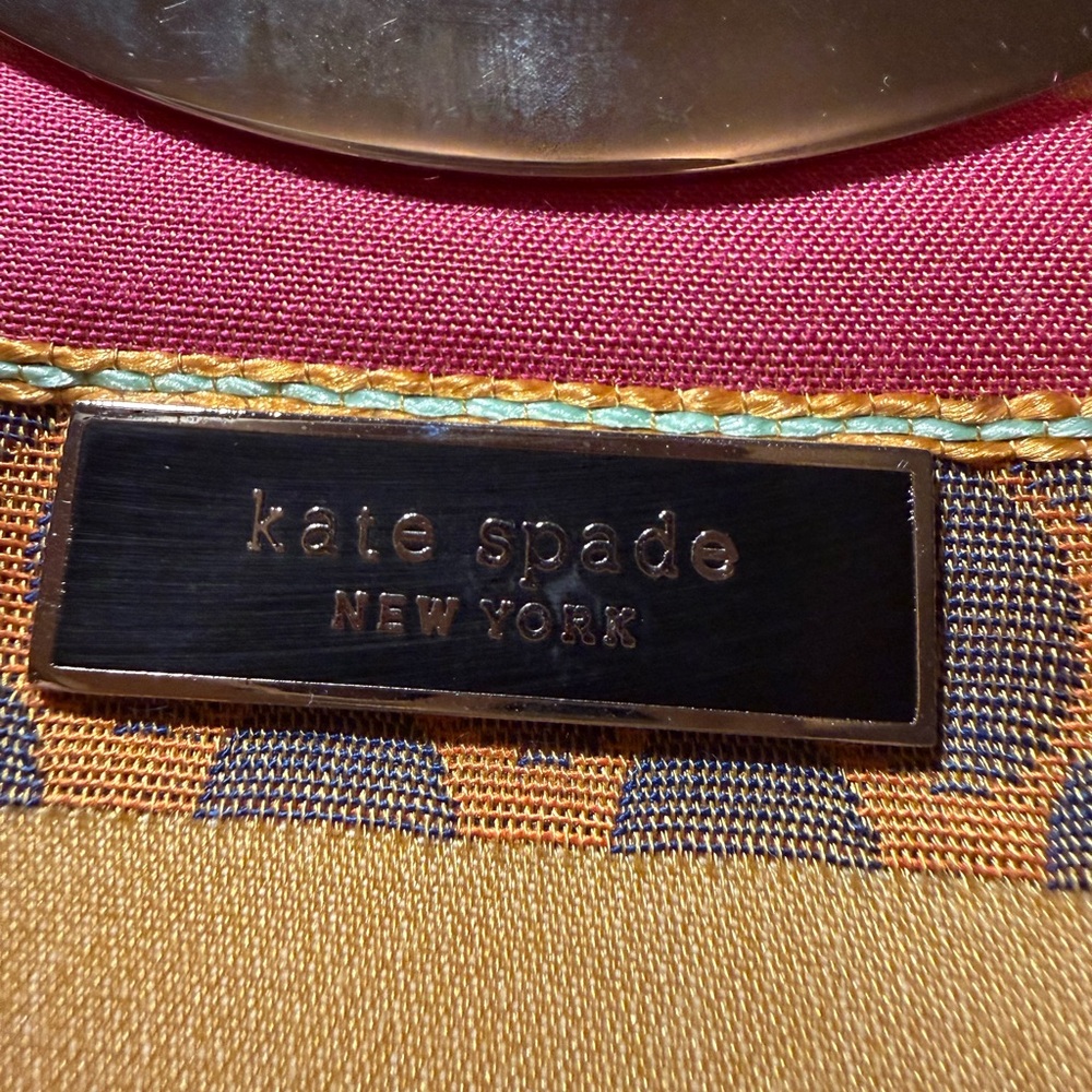 Kate Spade Pink and Gold Trim Bag